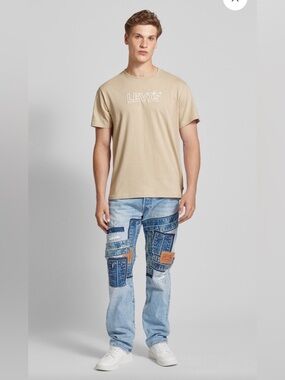 Levi’s 501 Patchwork Jeans 34x34 Special Edition hard to find